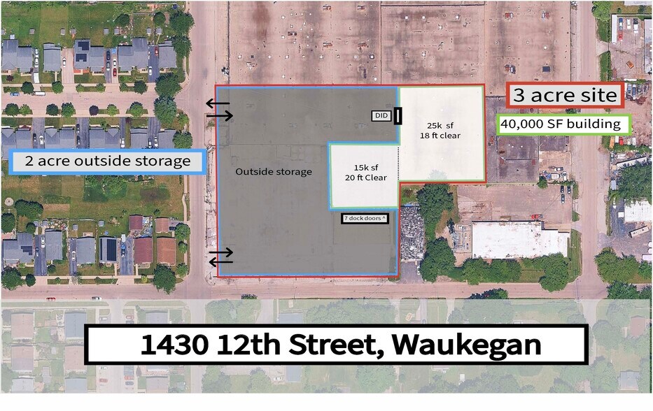 1425 11th St, Waukegan, IL à louer - Plan de site – Image 1 sur 1