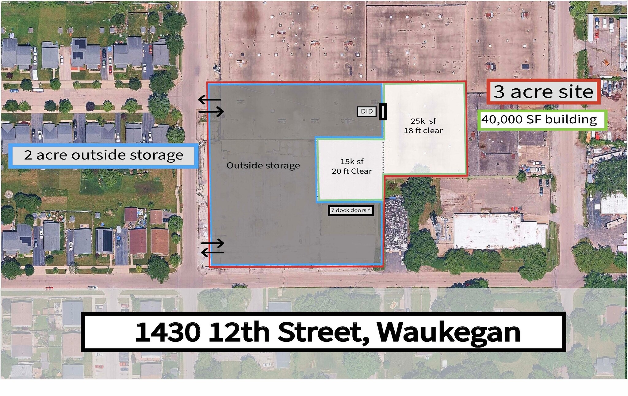 1430 12th St, Waukegan, IL à louer Plan de site– Image 1 sur 2