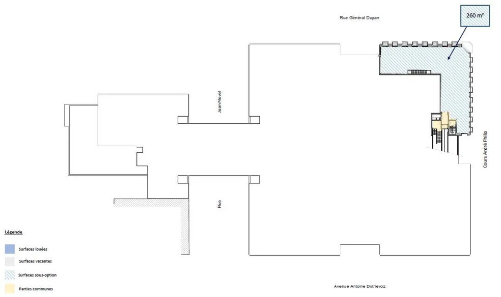 Bureau dans Villeurbanne à louer - Plan d’étage – Image 2 sur 4