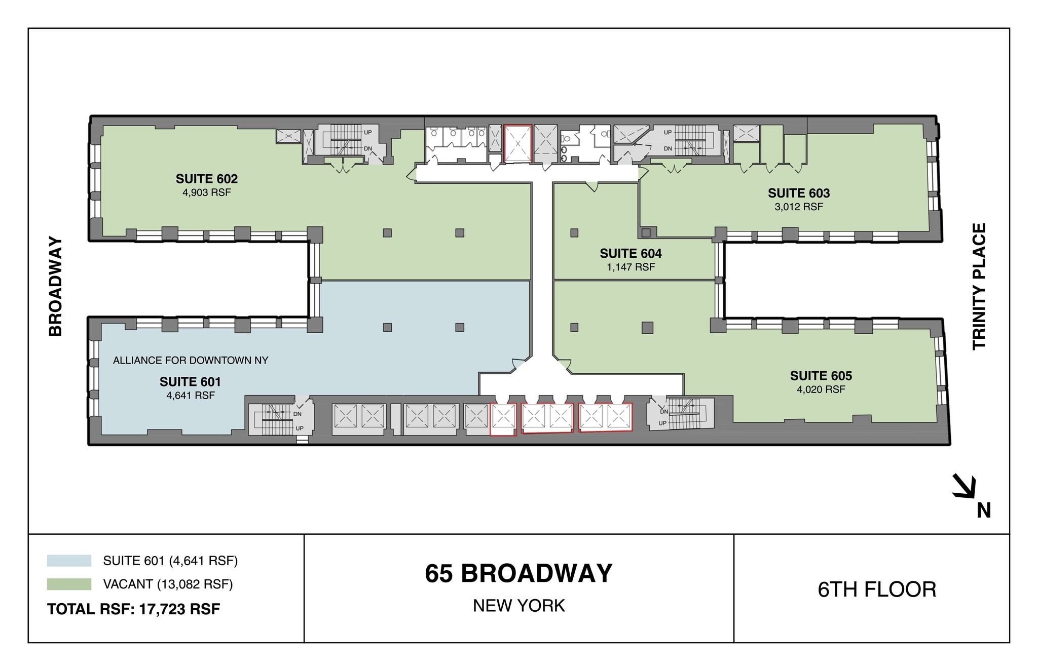 65 Broadway, New York, NY à louer Plan de site– Image 1 sur 6