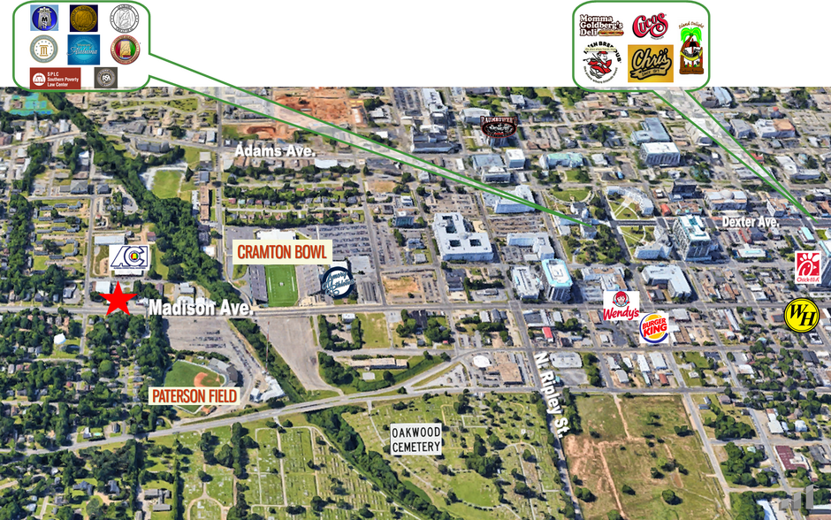 1400-1408 Madison Ave, Montgomery, AL à vendre - Photo de l’immeuble – Image 3 sur 3
