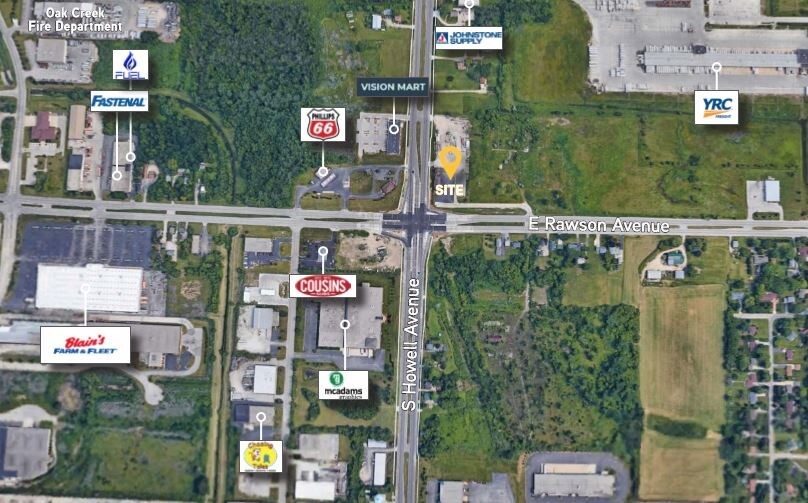 112 E Rawson Ave, Oak Creek, WI à vendre - Aérien – Image 2 sur 2
