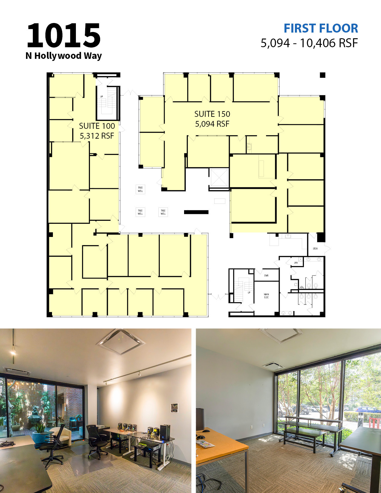 1015 N Hollywood Way, Burbank, CA à louer Plan d’étage– Image 1 sur 3