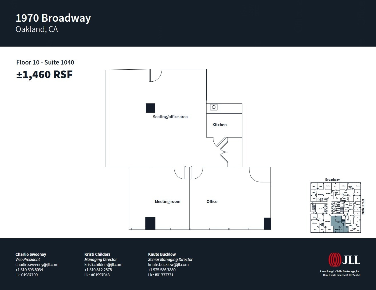 1970 Broadway, Oakland, CA à louer Plan d’étage– Image 1 sur 1