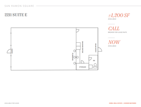 2205-2217 San Ramon Valley Blvd, San Ramon, CA à louer Plan d’étage– Image 2 sur 2