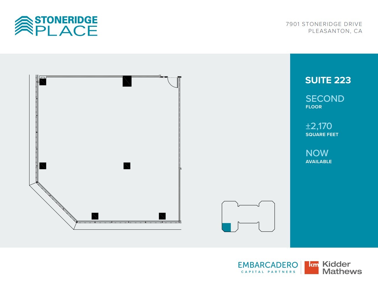 7901 Stoneridge Dr, Pleasanton, CA à louer Plan d’étage– Image 1 sur 1