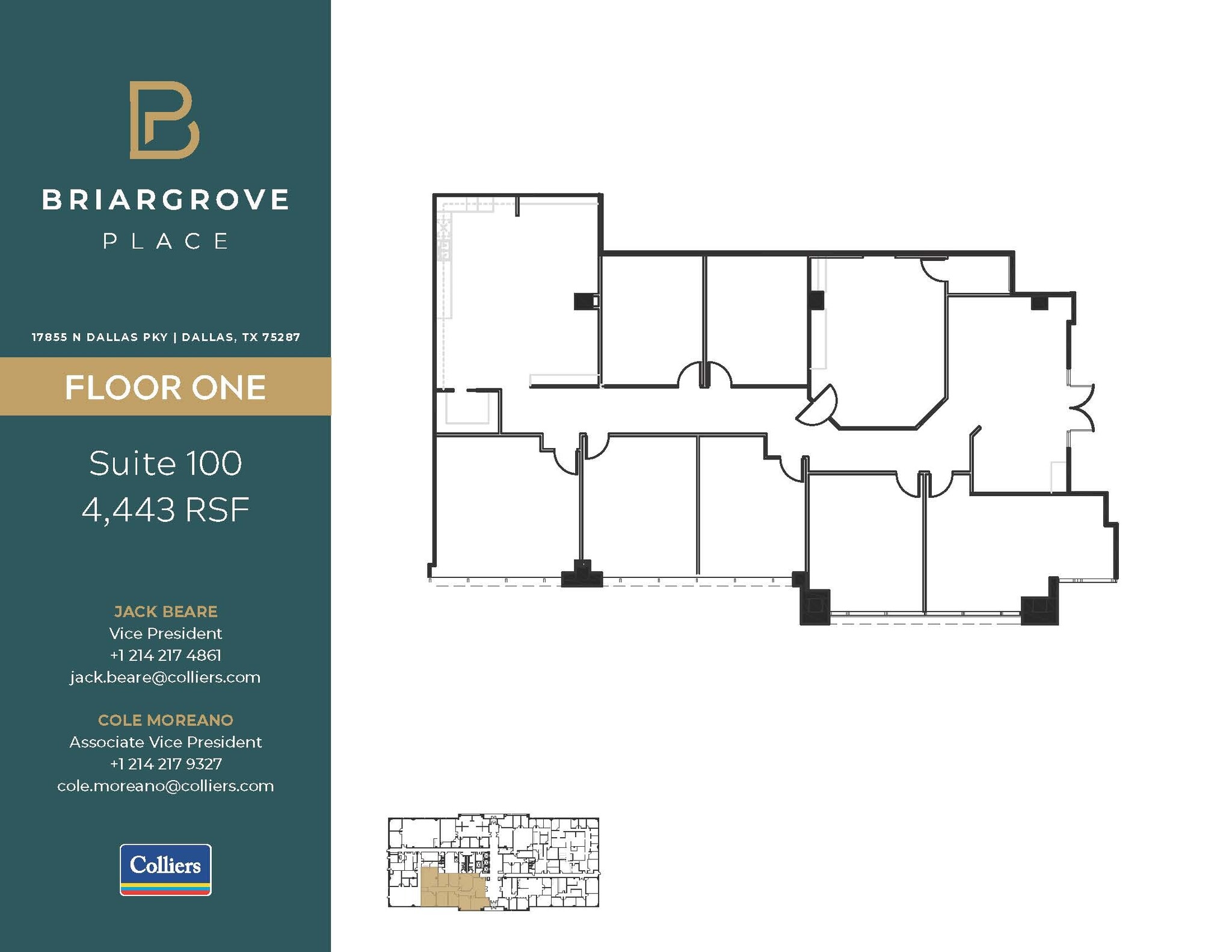17855 N Dallas Pky, Dallas, TX à louer Plan d’étage– Image 1 sur 1