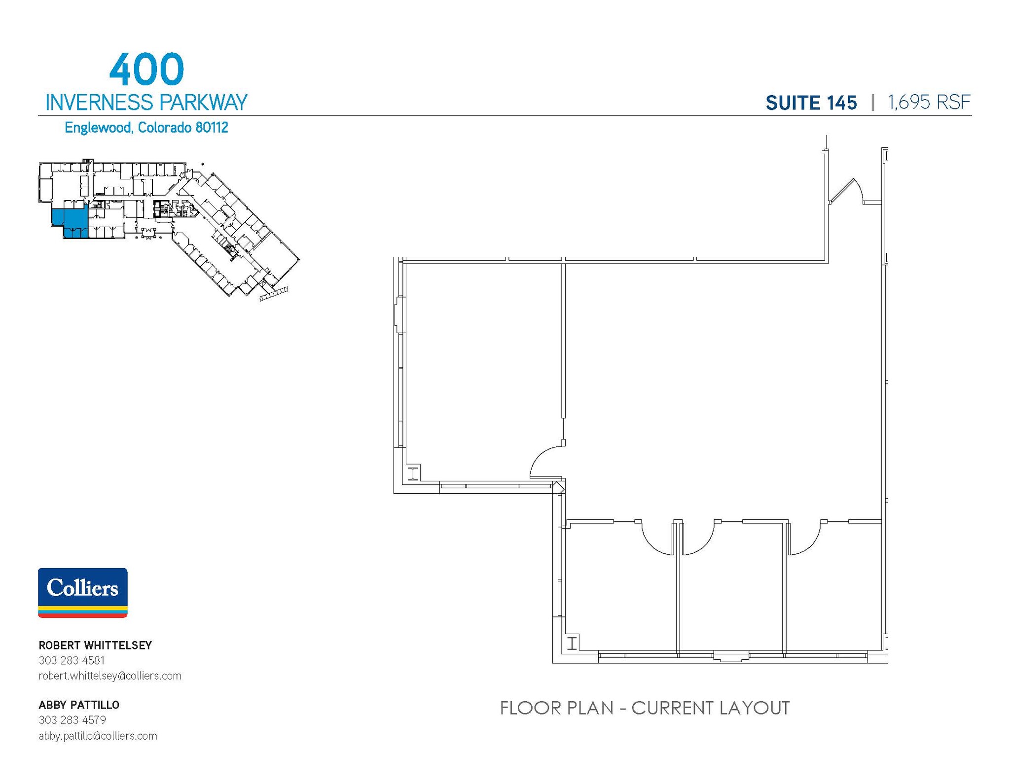 400 Inverness Pky, Englewood, CO à louer Plan d’étage– Image 1 sur 1