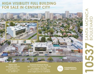 Plus de détails pour 10537 Santa Monica Blvd, Los Angeles, CA - Bureau à vendre