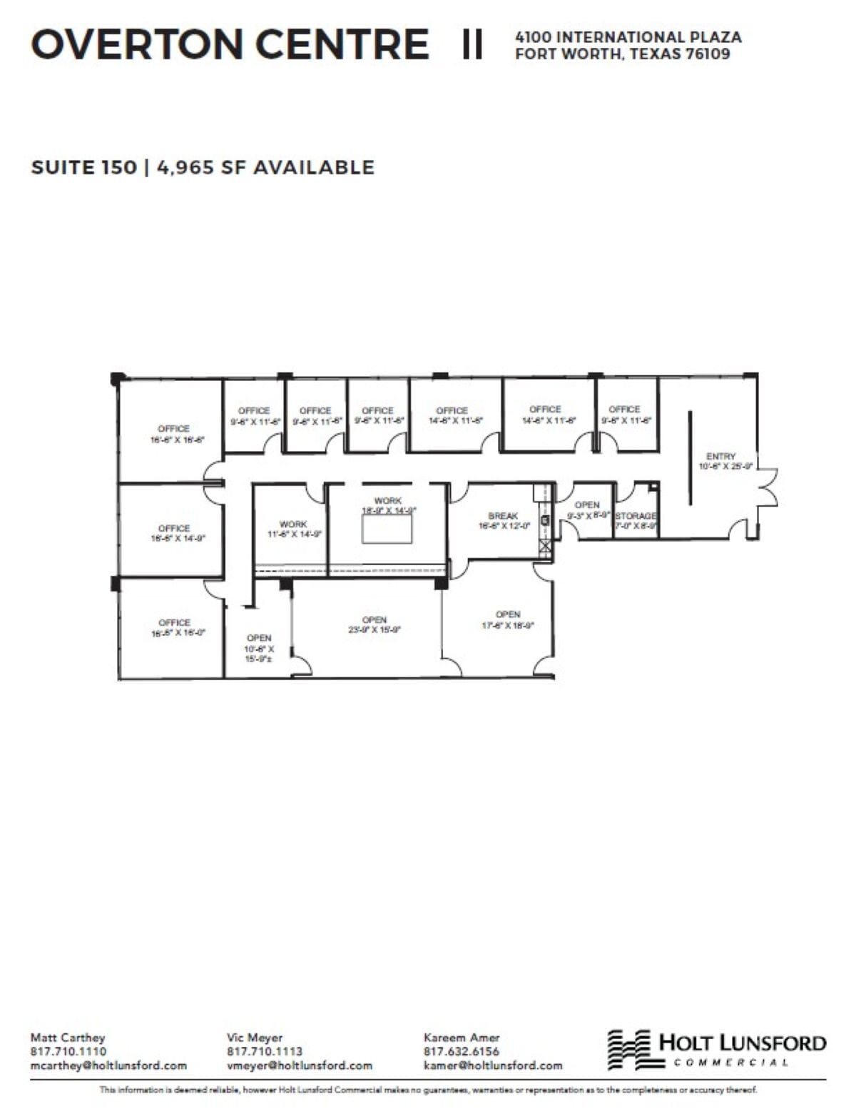 4150 International Plz, Fort Worth, TX à louer Plan d’étage– Image 1 sur 1