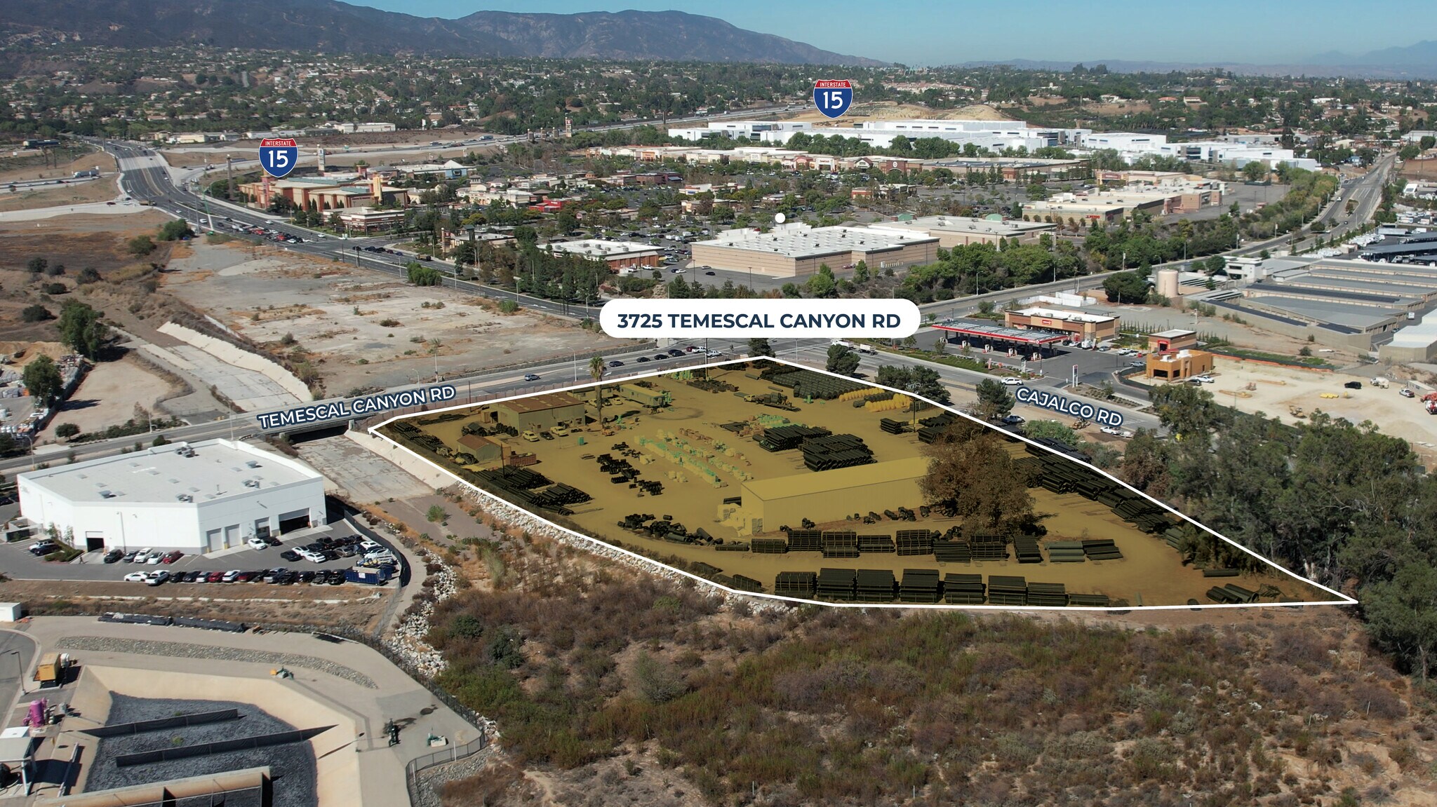 3725 Temescal Canyon Rd, Corona, CA à vendre Aérien– Image 1 sur 3