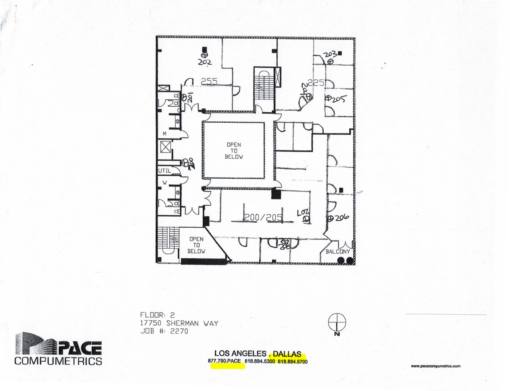 17742-17750 Sherman Way, Reseda, CA à louer Plan de site– Image 1 sur 2
