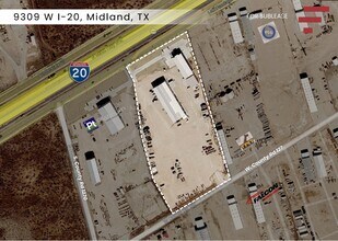 9309 W I-20, Midland, TX - Vue aérienne vue de carte