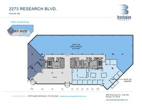 2273 Research Blvd, Rockville, MD à louer Plan d’étage– Image 1 sur 8