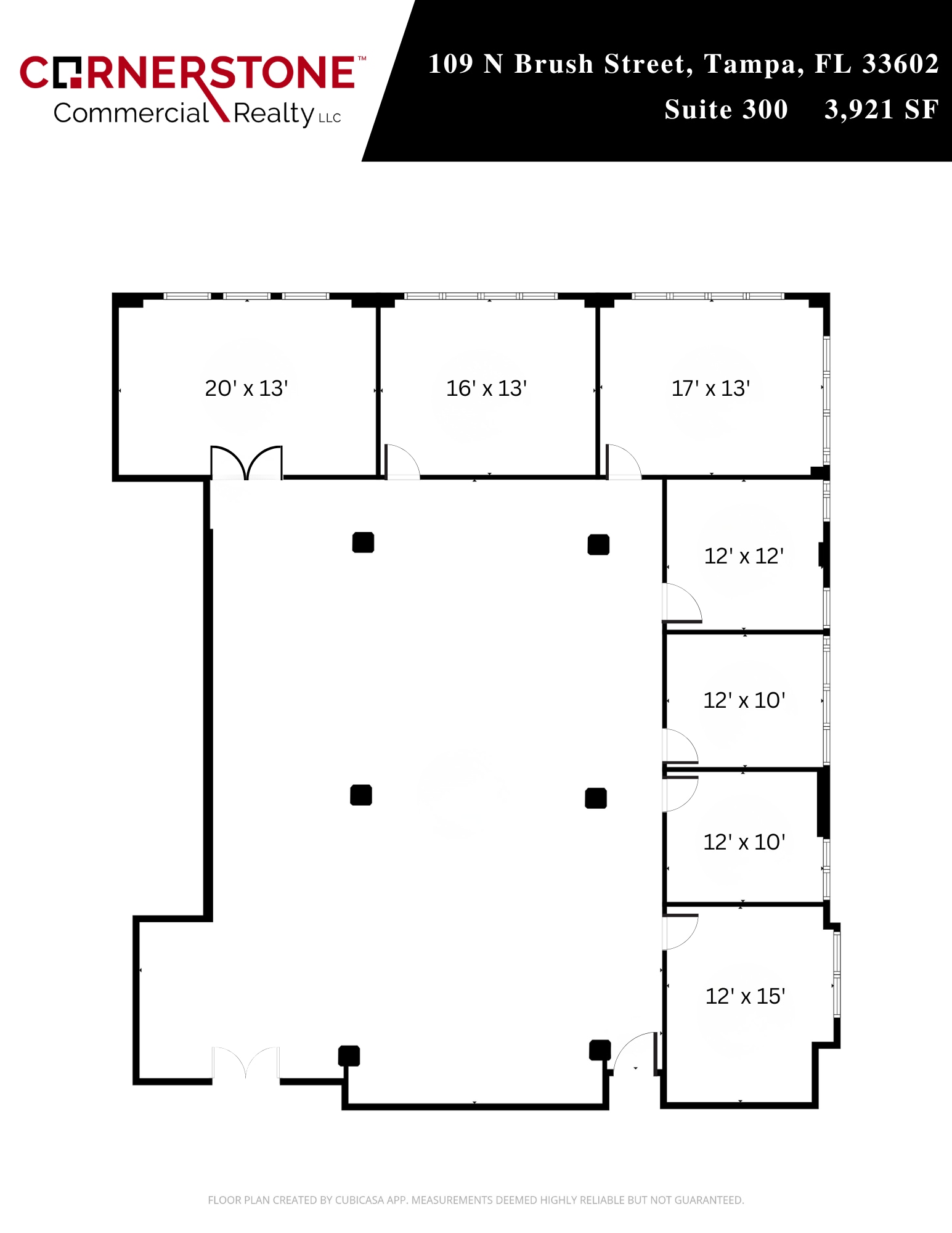 109 N Brush St, Tampa, FL à louer Plan d’étage– Image 1 sur 2