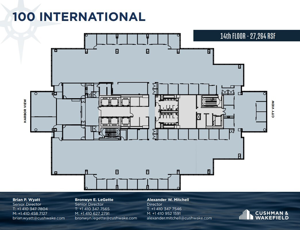 100 International Dr, Baltimore, MD à louer Plan d’étage– Image 1 sur 1