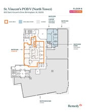 800 Saint Vincents Dr, Birmingham, AL à louer Plan d’étage– Image 1 sur 1
