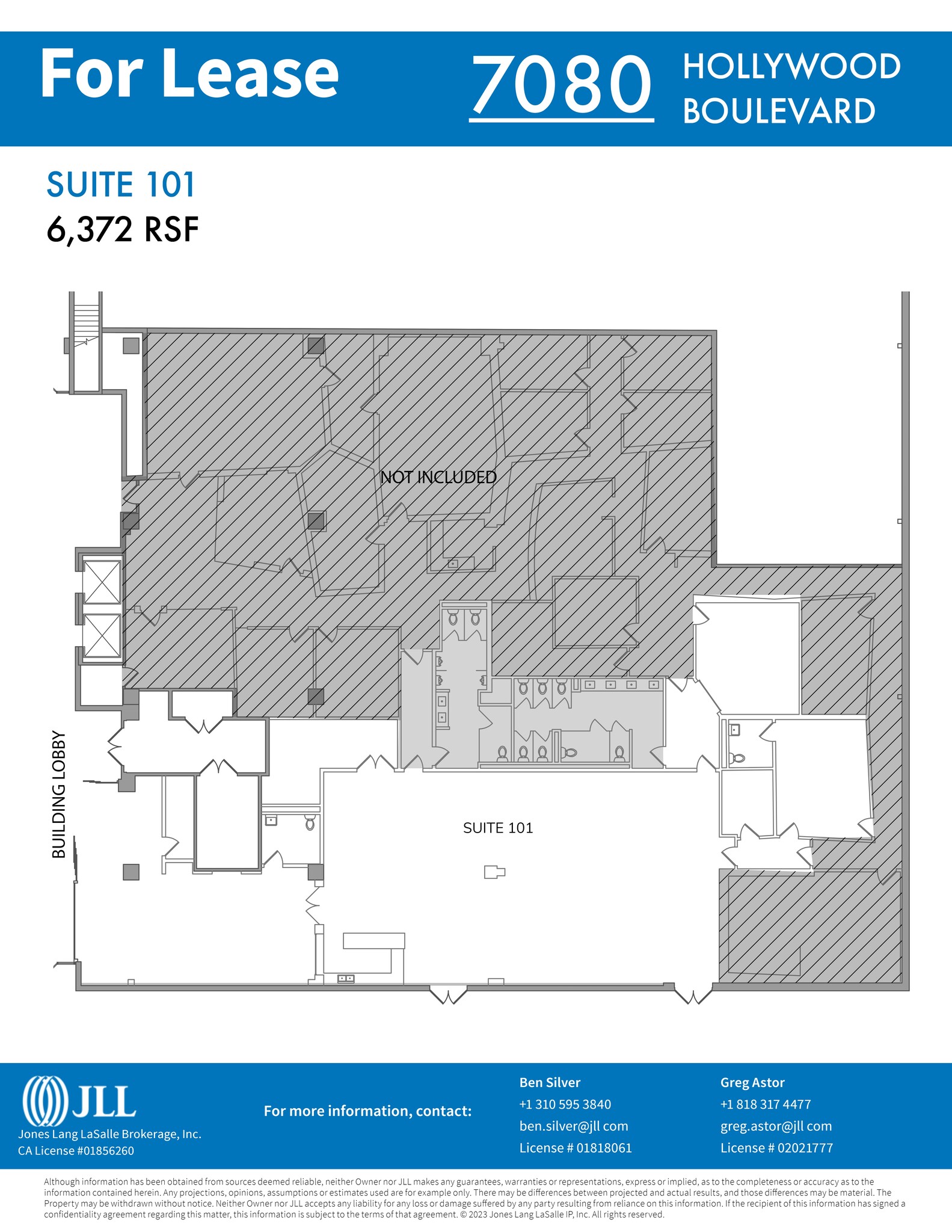 7080 Hollywood Blvd, Los Angeles, CA à louer Plan de site– Image 1 sur 1