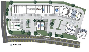 12202-12234 Poway Rd, Poway, CA à louer Plan de site– Image 1 sur 1