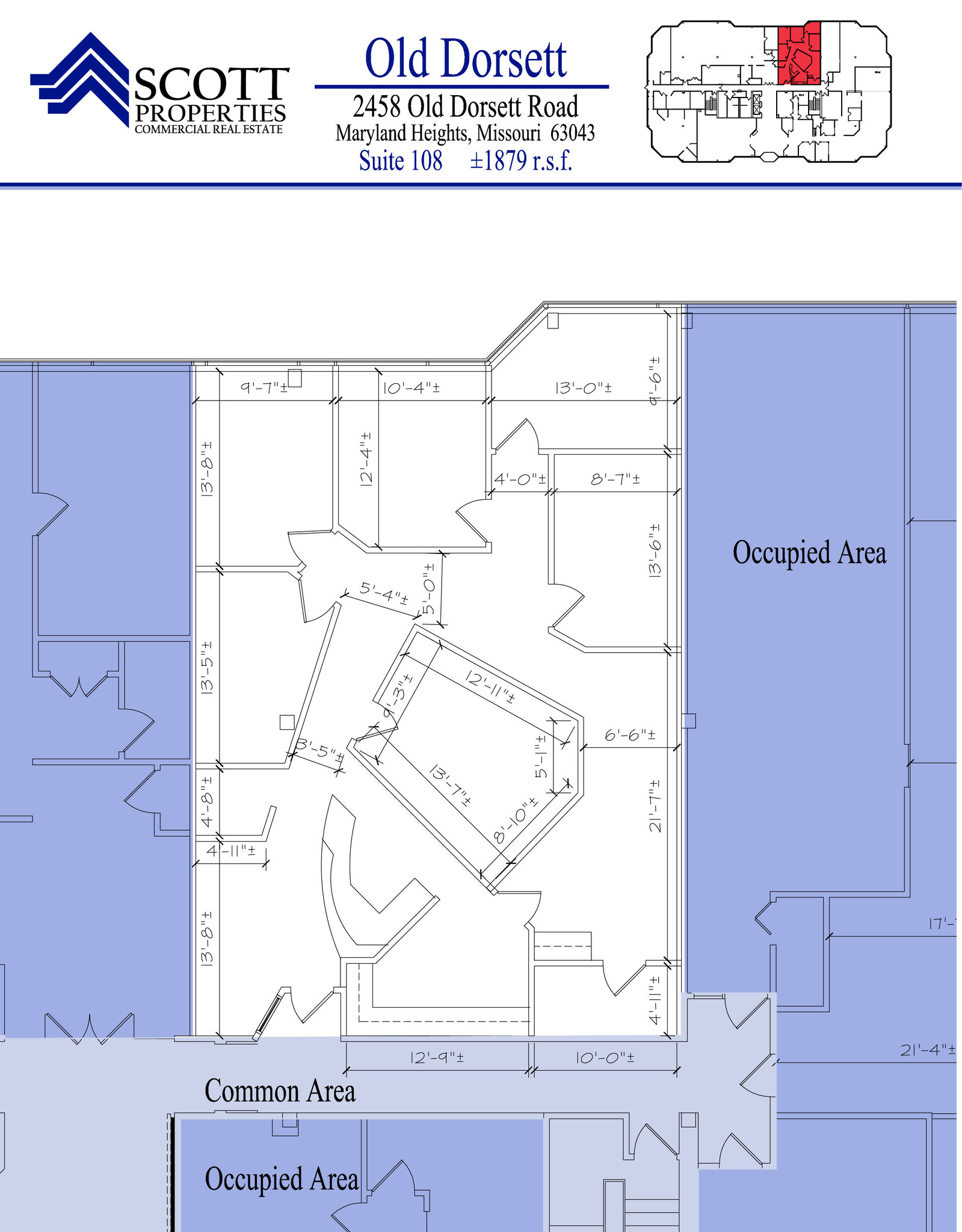 2458 Old Dorsett Rd, Maryland Heights, MO à louer Plan d’étage– Image 1 sur 1