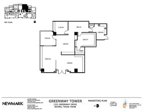 1231 Greenway Dr, Irving, TX à louer Plan d’étage– Image 1 sur 1