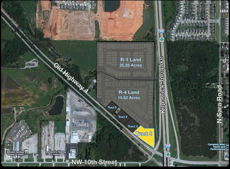 Old HWY 4 & Kilpatrick - Tract 2, Yukon, OK à vendre - Aérien – Image 1 sur 1