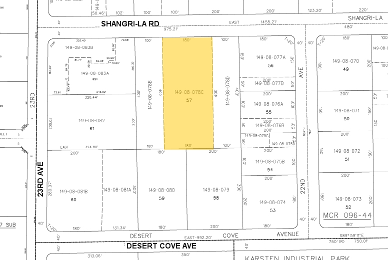 2231 W Shangri La Rd, Phoenix, AZ à louer - Plan cadastral – Image 2 sur 3