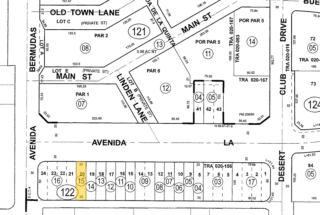 78027 Avenida La Fonda, La Quinta, CA à vendre Plan cadastral– Image 1 sur 2