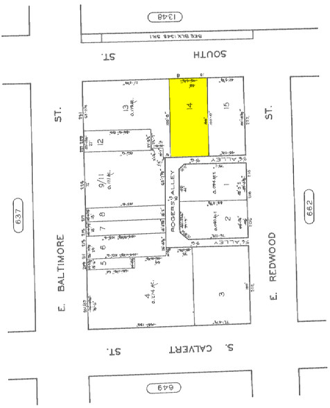 8-10 South St, Baltimore, MD à louer - Plan cadastral – Image 2 sur 11