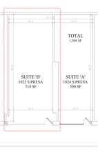 1012-1032 S Presa St, San Antonio, TX à louer Plan de site– Image 1 sur 1