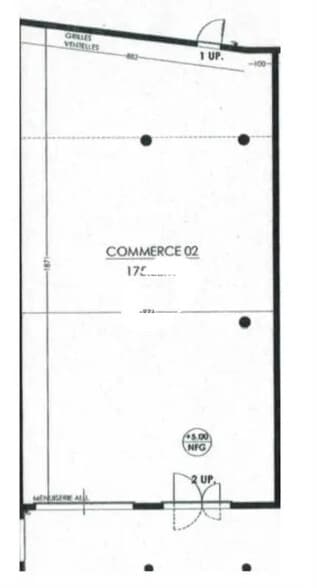 Local commercial dans Audenge à louer - Plan d’étage – Image 1 sur 1