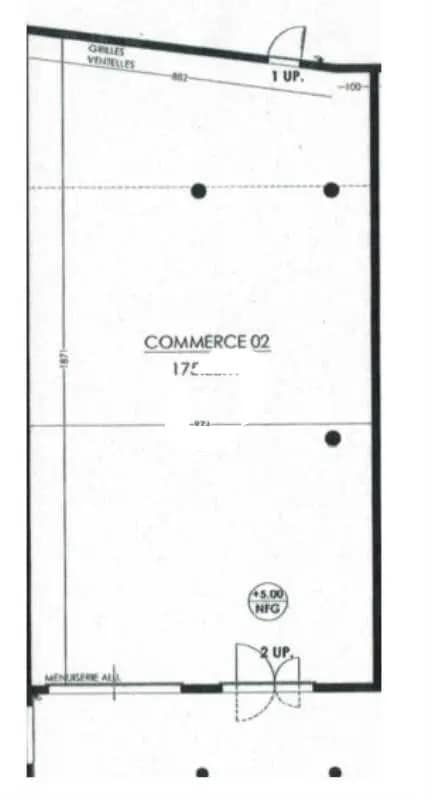 Local commercial dans Audenge à louer Plan d’étage– Image 1 sur 2