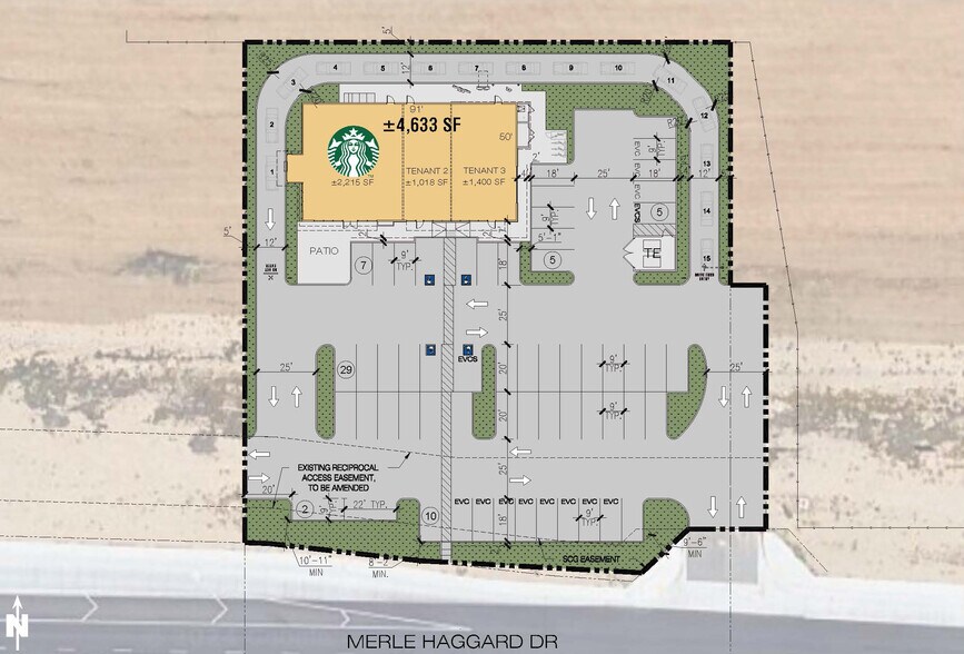 1428 Merle Haggard Dr, Bakersfield, CA à vendre - Plan de site – Image 2 sur 10