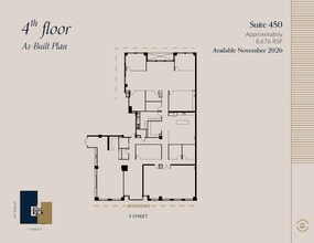 607 14th St NW, Washington, DC à louer Plan d’étage– Image 1 sur 1