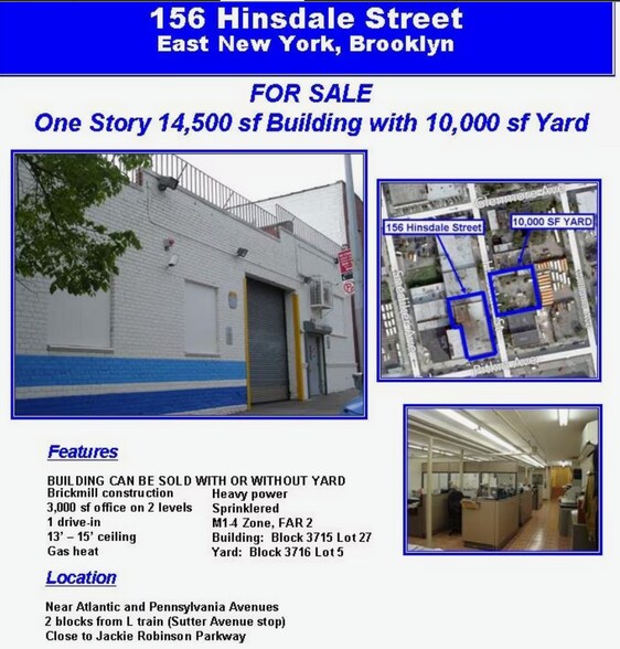 156 Hinsdale St, Brooklyn, NY à louer - Photo de l’immeuble – Image 2 sur 9