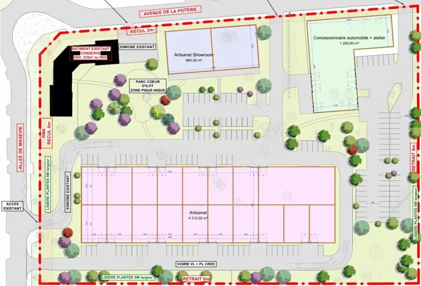 Bureau dans Gradignan à louer - Plan d’étage – Image 3 sur 5