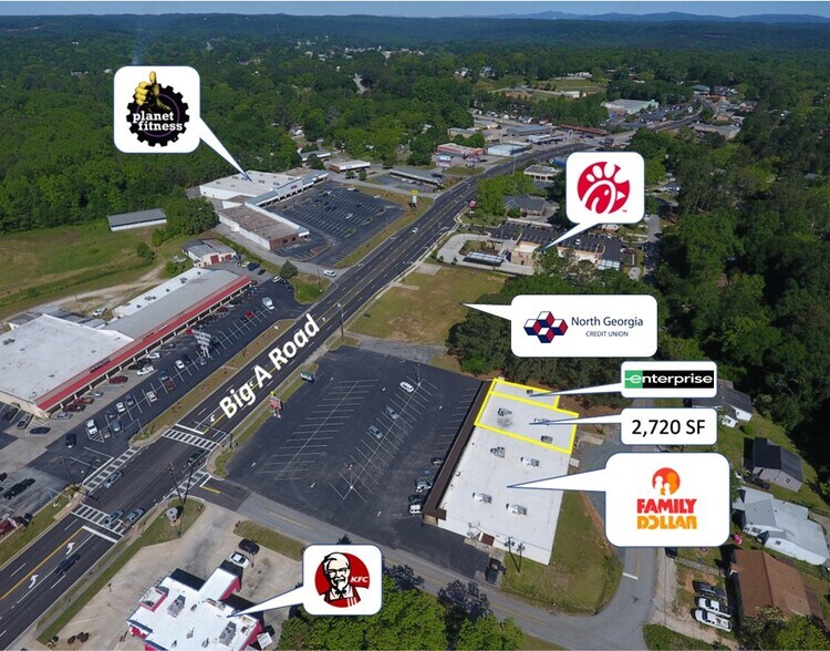 703-715 Big A Rd, Toccoa, GA à louer - Photo de l’immeuble – Image 1 sur 7