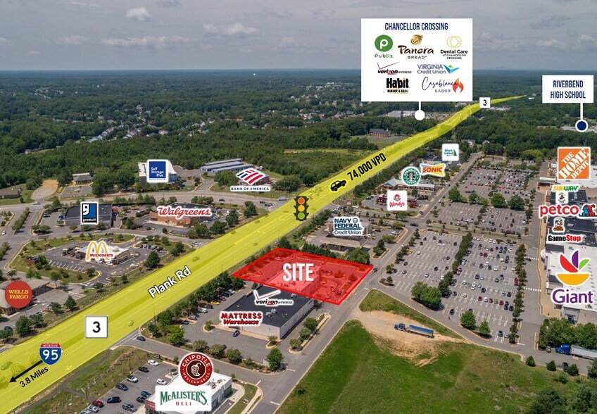 5635 Plank Rd, Fredericksburg, VA à vendre - Photo de l’immeuble – Image 2 sur 6