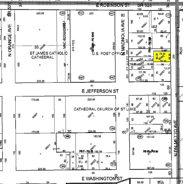 220 N Palmetto Ave, Orlando, FL à louer - Plan cadastral – Image 3 sur 7