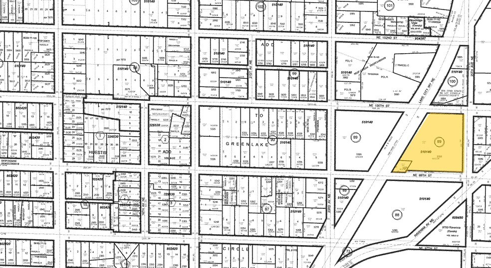 9824 Lake City Way NE, Seattle, WA à louer - Plan cadastral – Image 2 sur 10