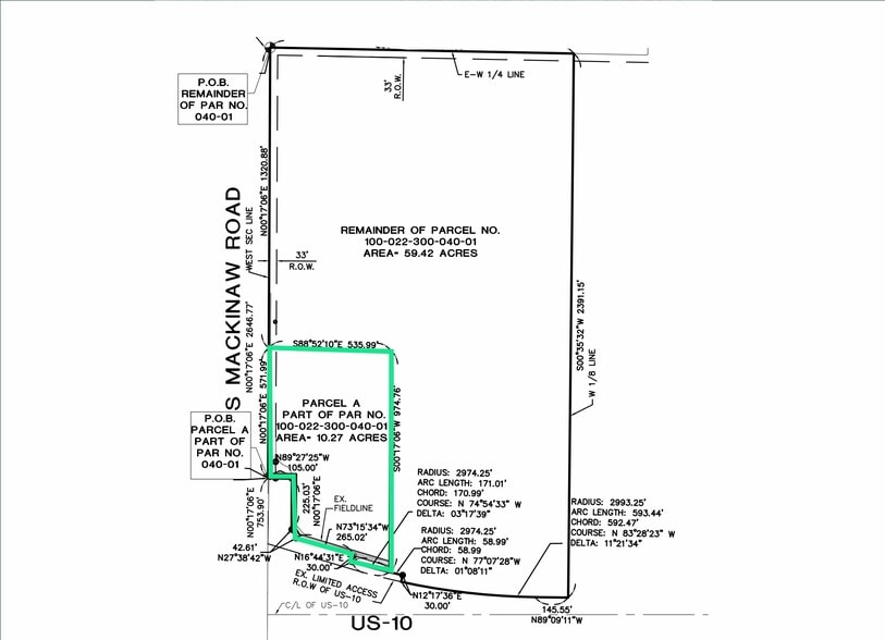 1510 E Midland Rd, Bay City, MI à vendre - Plan cadastral – Image 1 sur 2