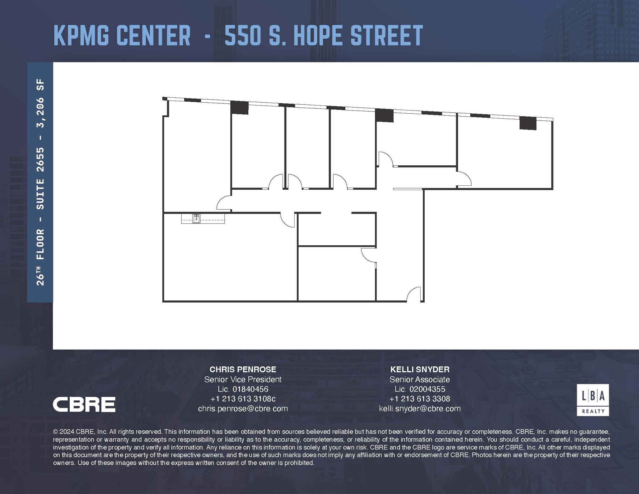 550 S Hope St, Los Angeles, CA à louer Plan d’étage– Image 1 sur 1