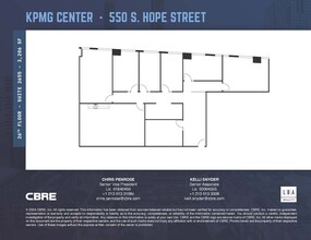 550 S Hope St, Los Angeles, CA à louer Plan d’étage– Image 1 sur 1