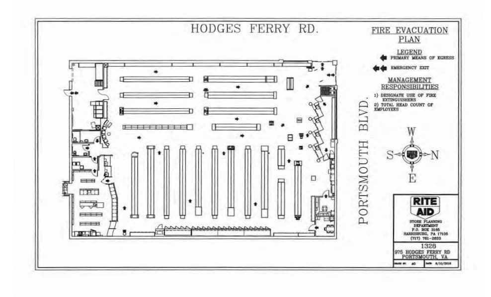 975 Hodges Ferry Rd, Portsmouth, VA à louer Plan d’étage– Image 1 sur 8