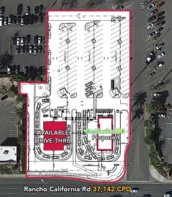 Drive Thru Pad 29540 Ranch California Rd, Temecula, CA à louer Plan de site– Image 1 sur 1