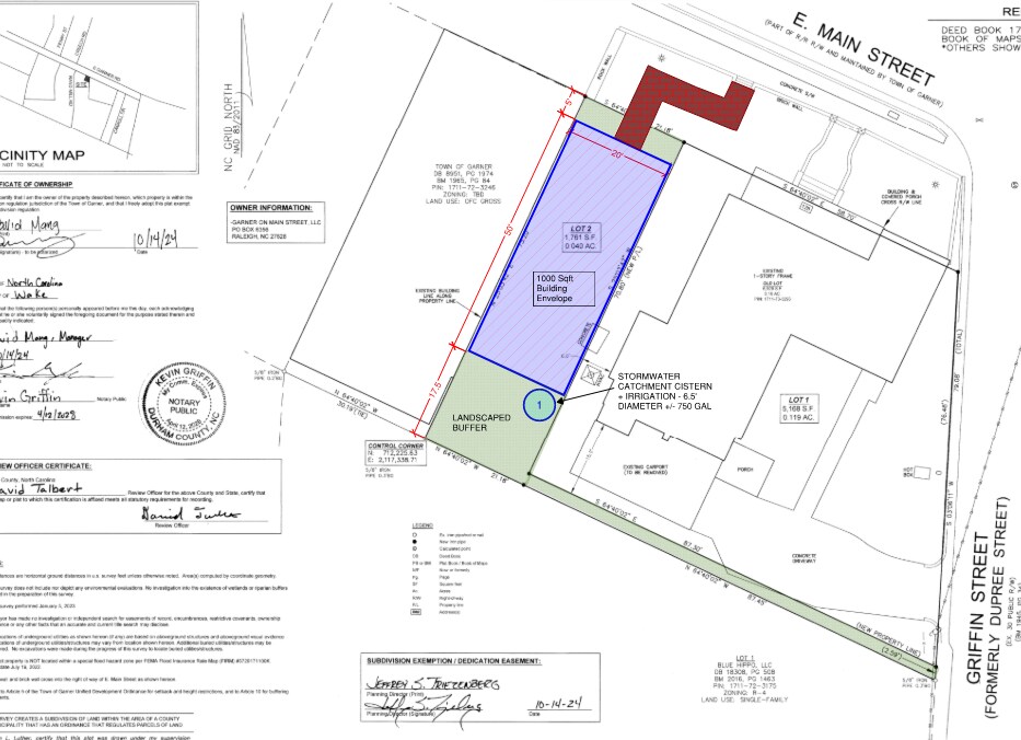 124 Main St, Garner, NC à vendre Plan de site– Image 1 sur 3