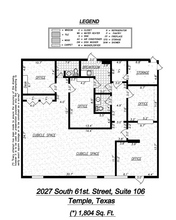 2027 S 61st St, Temple, TX à louer Plan d’étage– Image 1 sur 1