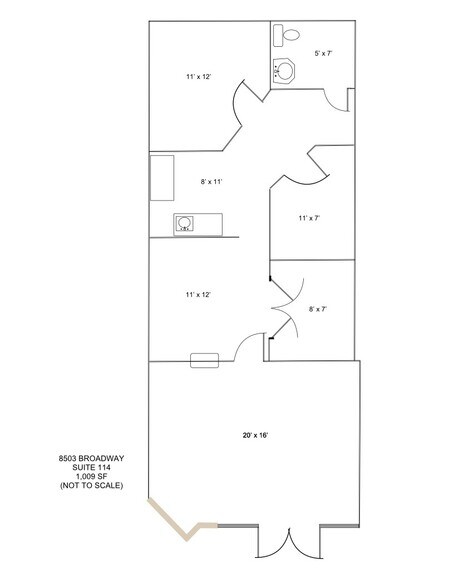 8503 Broadway St, San Antonio, TX à louer - Plan d’étage – Image 3 sur 3