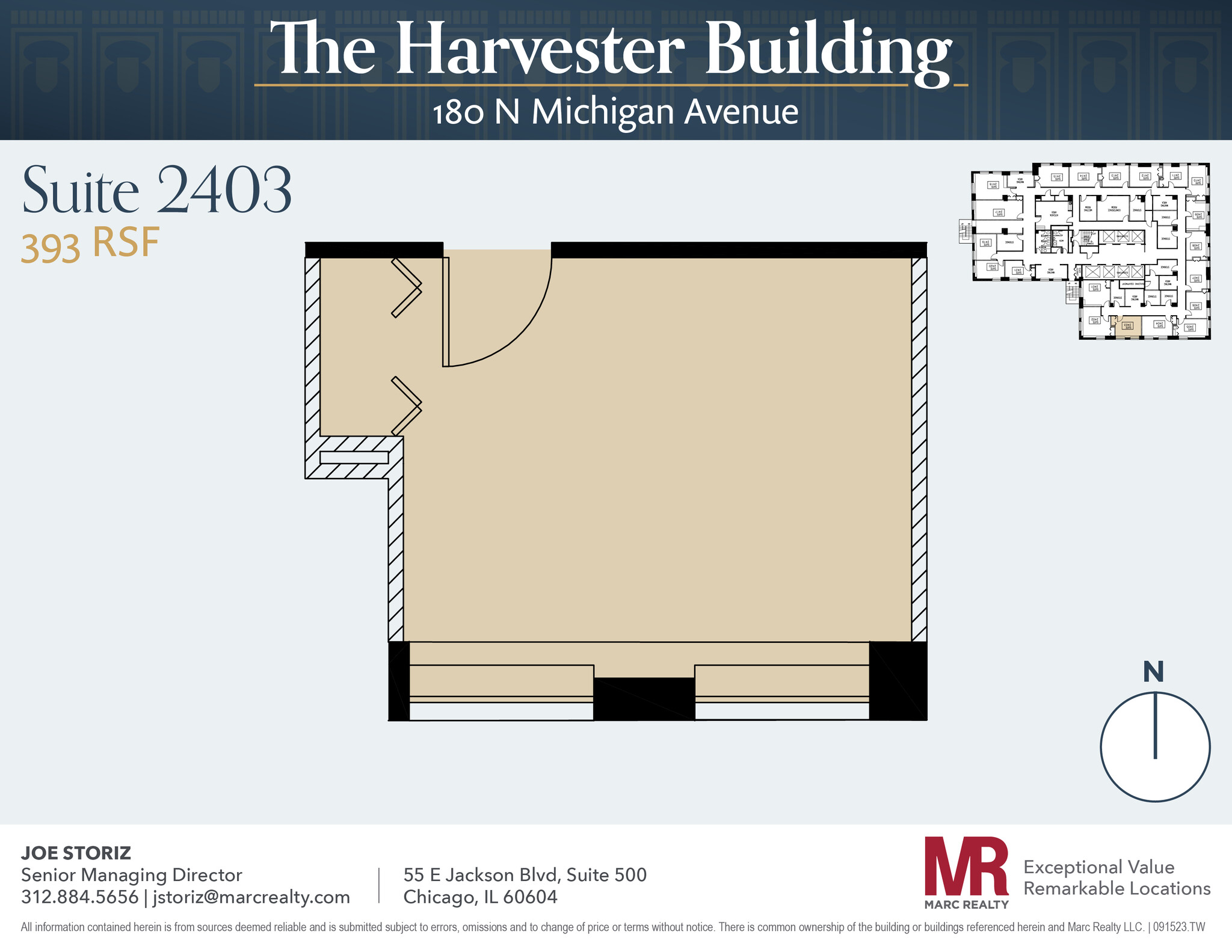 180 N Michigan Ave, Chicago, IL à louer Plan d’étage– Image 1 sur 3