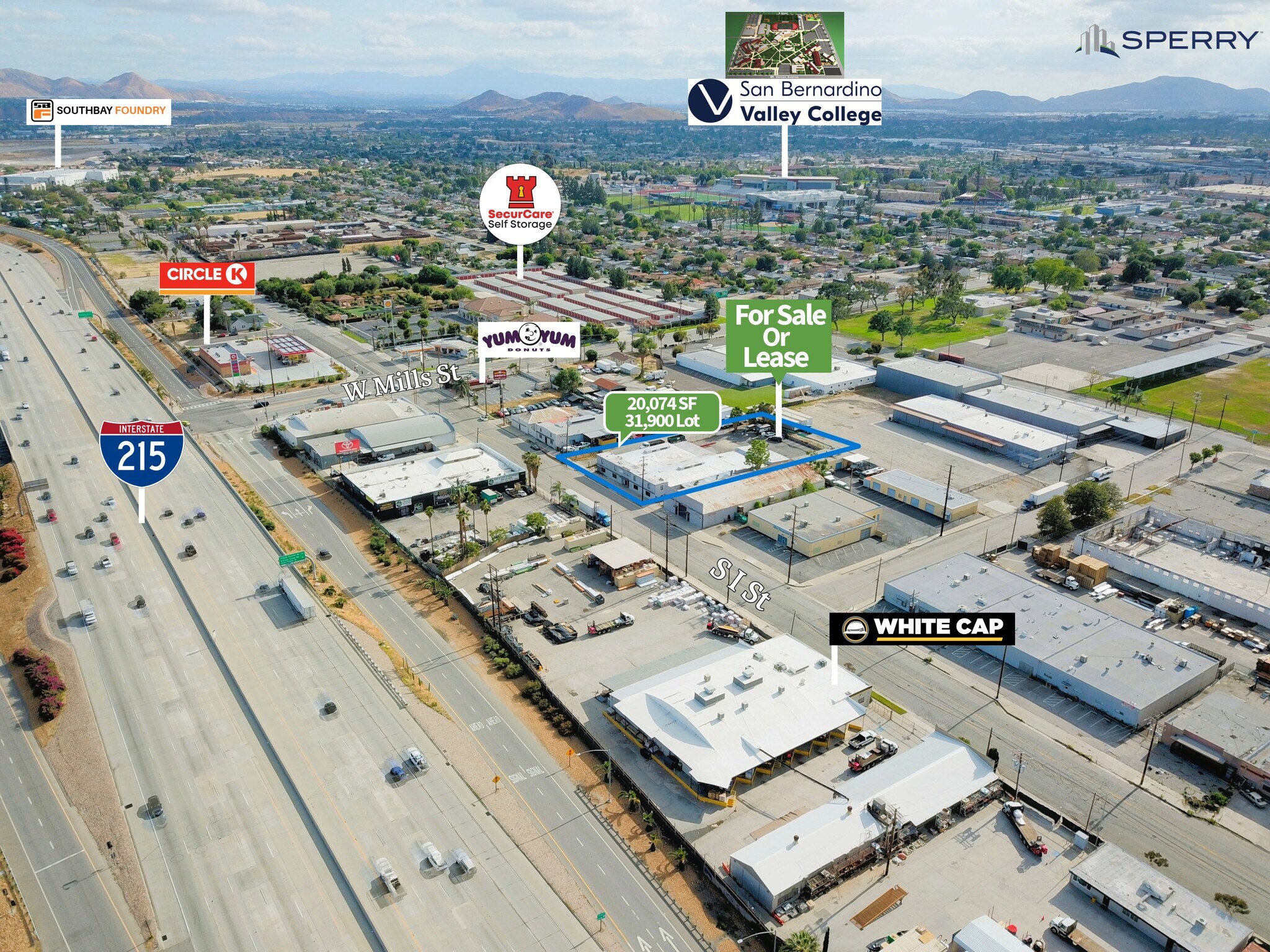 424-432 S I St, San Bernardino, CA à vendre Aérien– Image 1 sur 20